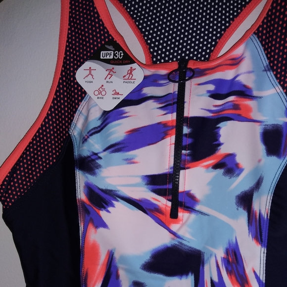 ZeroXposur pink bright swim top - Picture 2 of 7